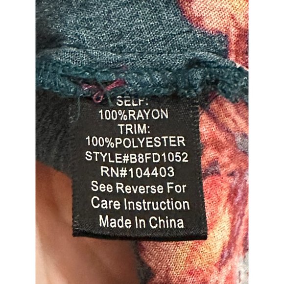 Blue Pepper Y2K Style Ladies Flowy Floral Colorful Dress Ladies Dress Size Small - Picture 6 of 7